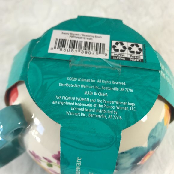 The Pioneer Woman Breezy Blossom 4-piece Measuring Bowls New - Picture 6 of 8